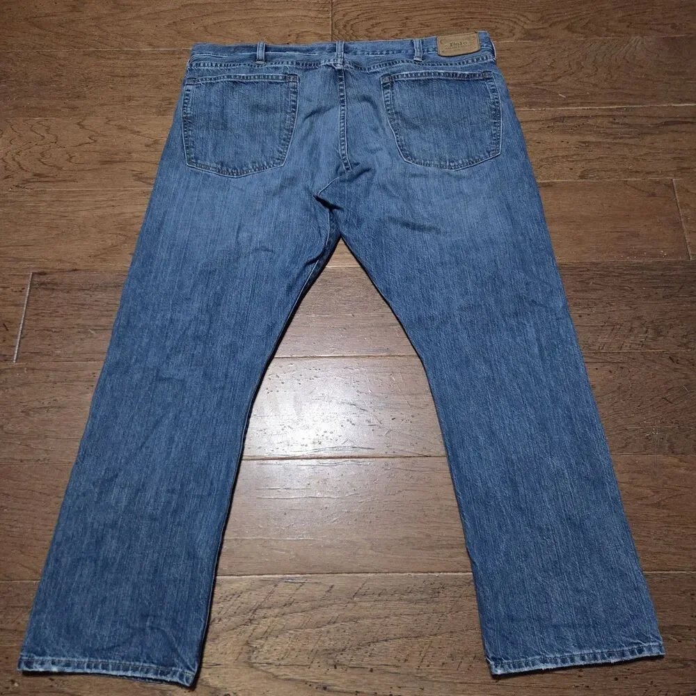 Polo Ralph Lauren Jeans Mens (42x30) 40x30 Blue The Hampton Relaxed Straight